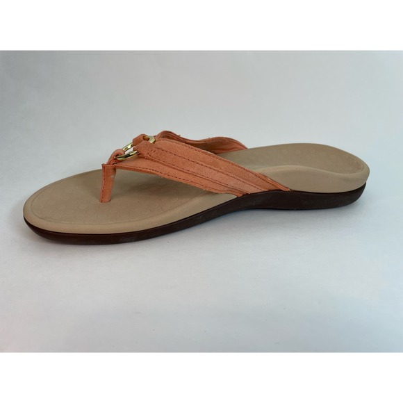 Vionic Coral and Gold Women's Sandals - Picture 5 of 9